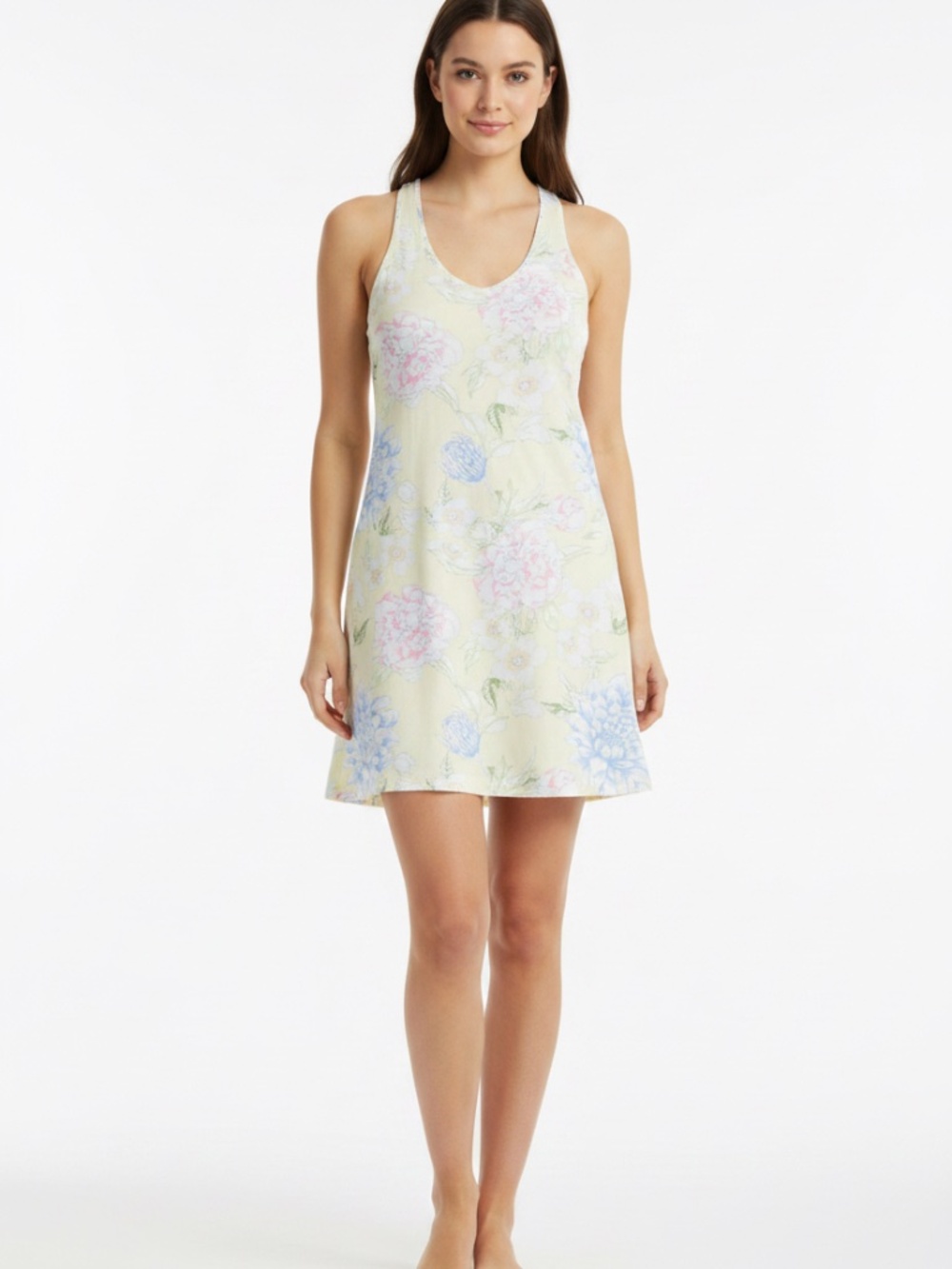 NEW Lord and Taylor Nightgown longe sleep sleepwear dress Floral S